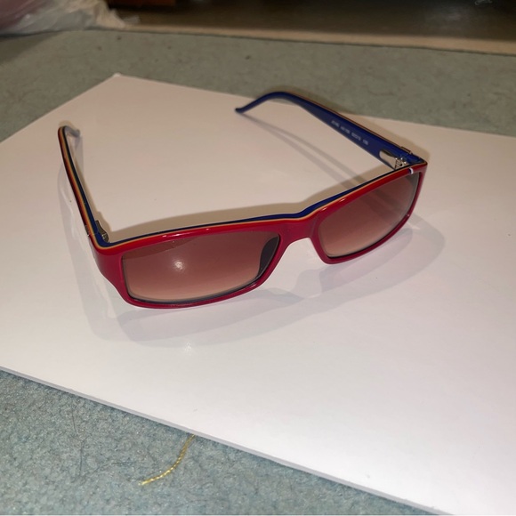 ✨ NOS Just Cavalli JC183 Red & Blue Oval Sunglasses | Pristine NWOT ✨ - Picture 11 of 16